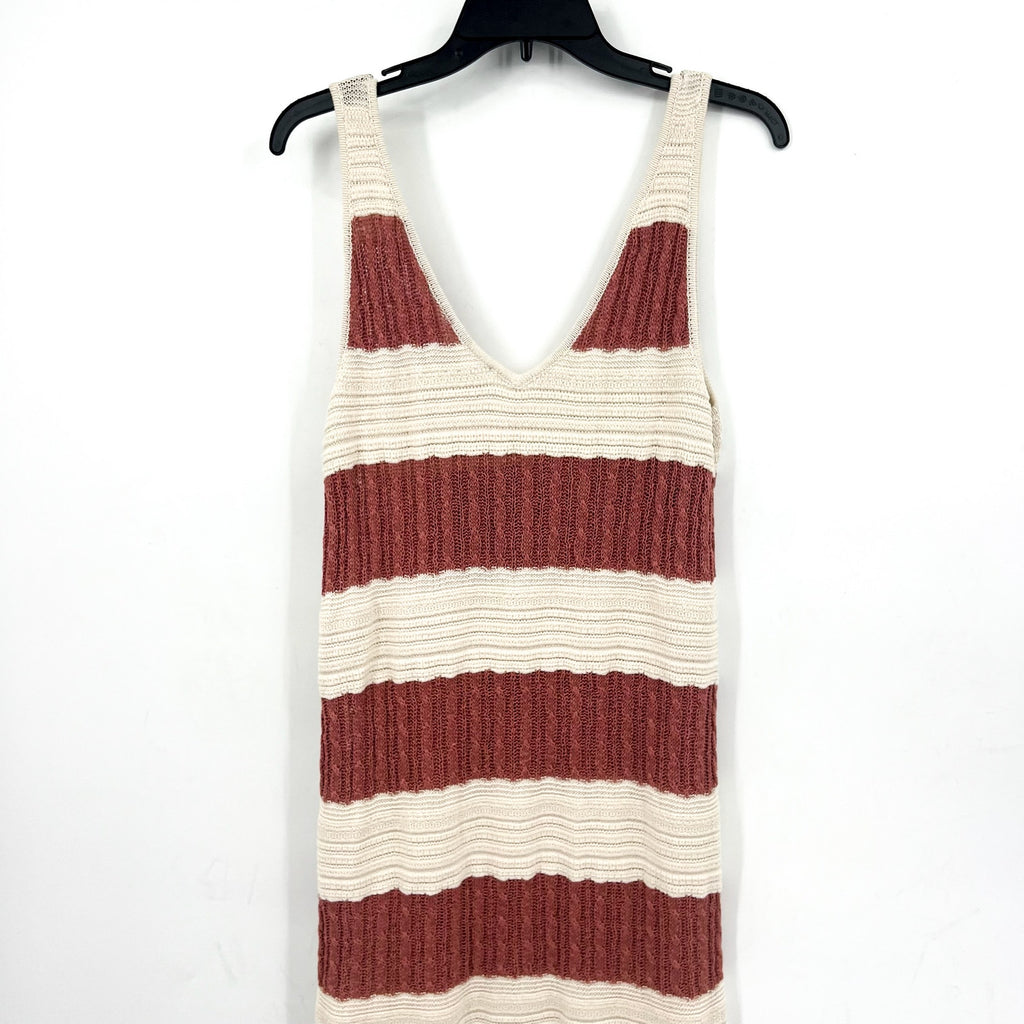 SPLENDID Women's Nicola Knit Tank Dress Medium Sunset White Sand Stripe NWT