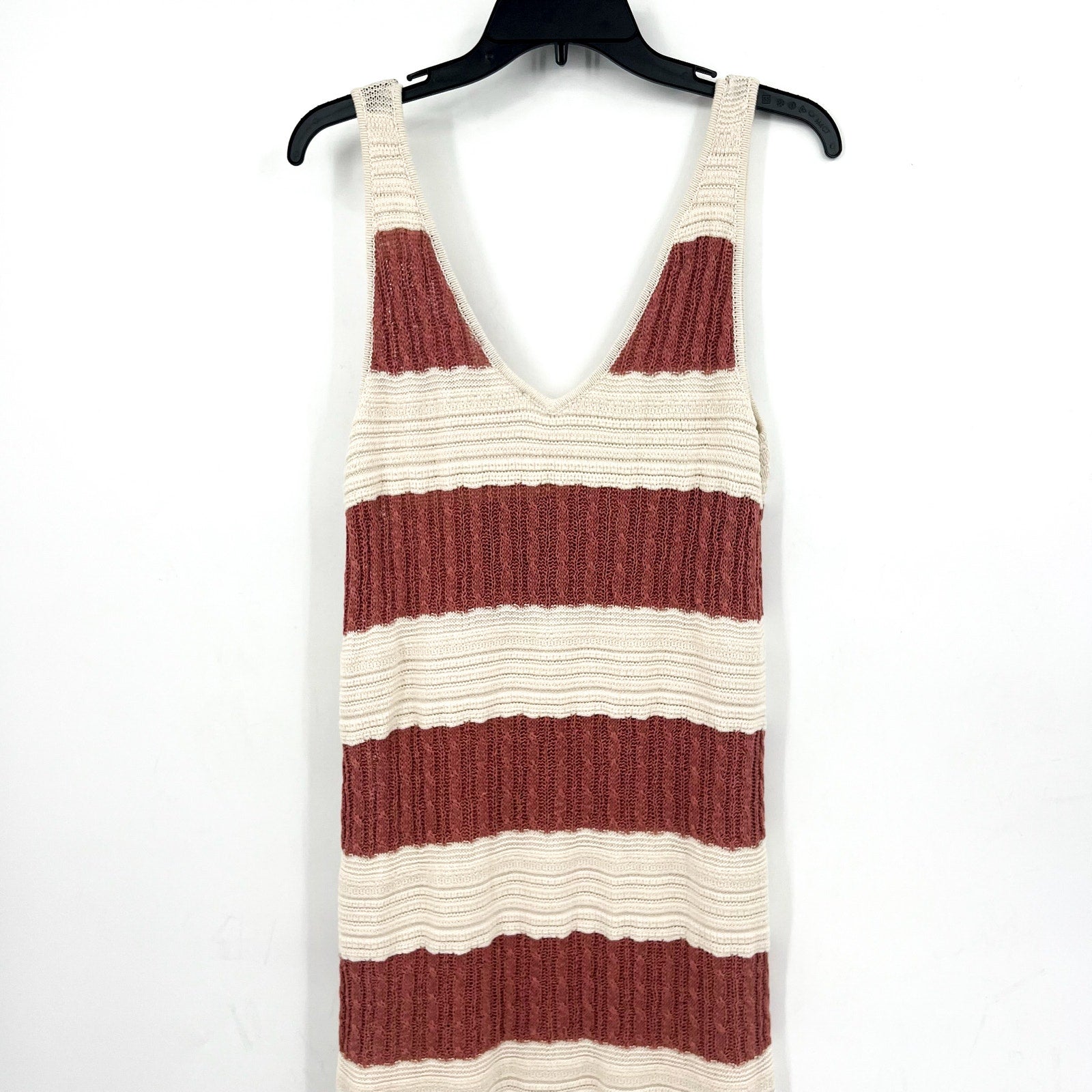 SPLENDID Women's Nicola Knit Tank Dress Medium Sunset White Sand Stripe NWT