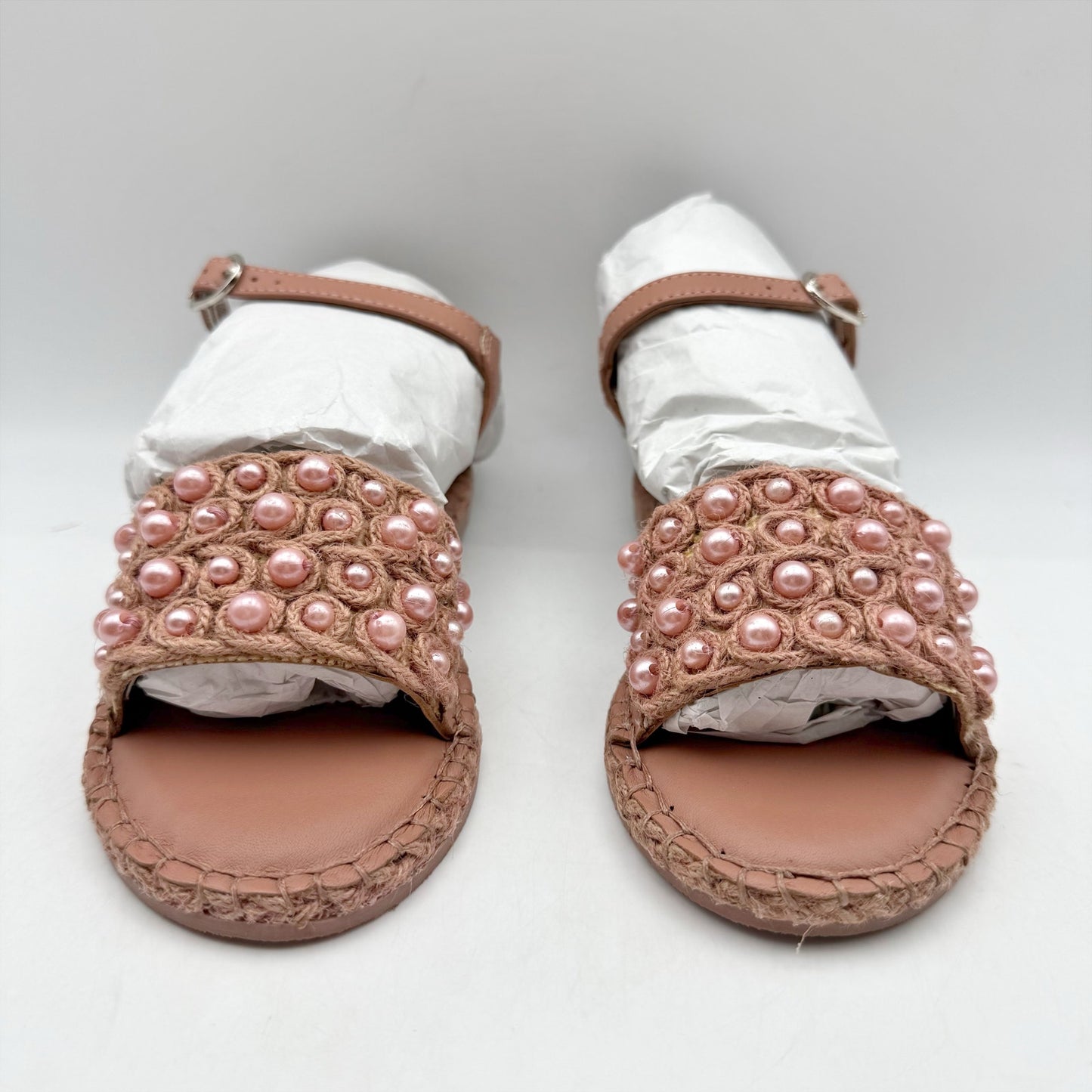 Sam Edelman Kids Holly Sandals US 1 M EU 32 Pink Linen NIB
