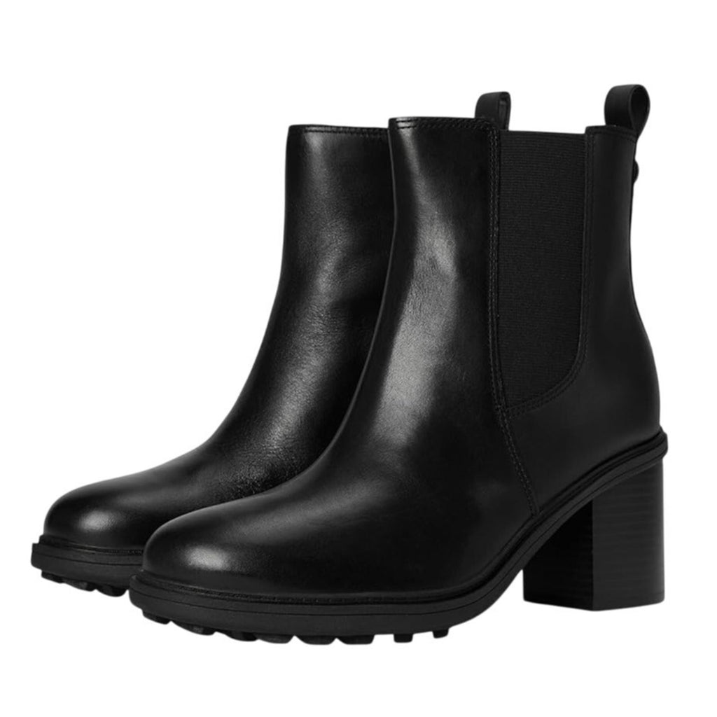 VIONIC Womens Truckee Booties Size 9 Wide Black Leather Waterproof NIB