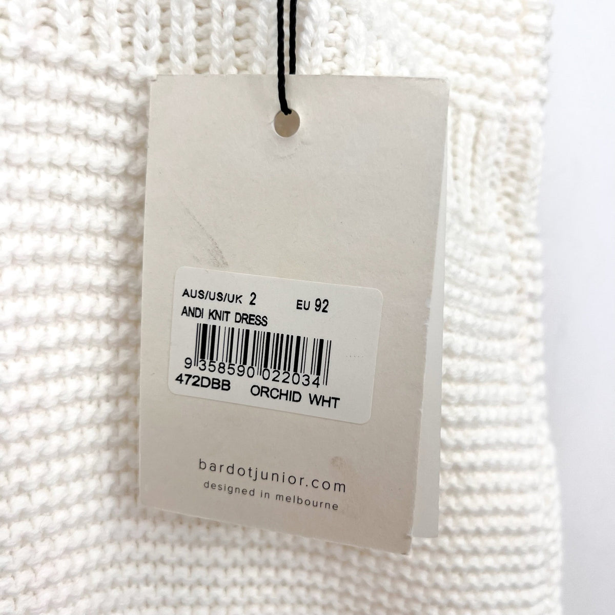 BARDOT JUNIOR Girls Andi Knit Dress Size 2T Orchid White Sleeveless NWT
