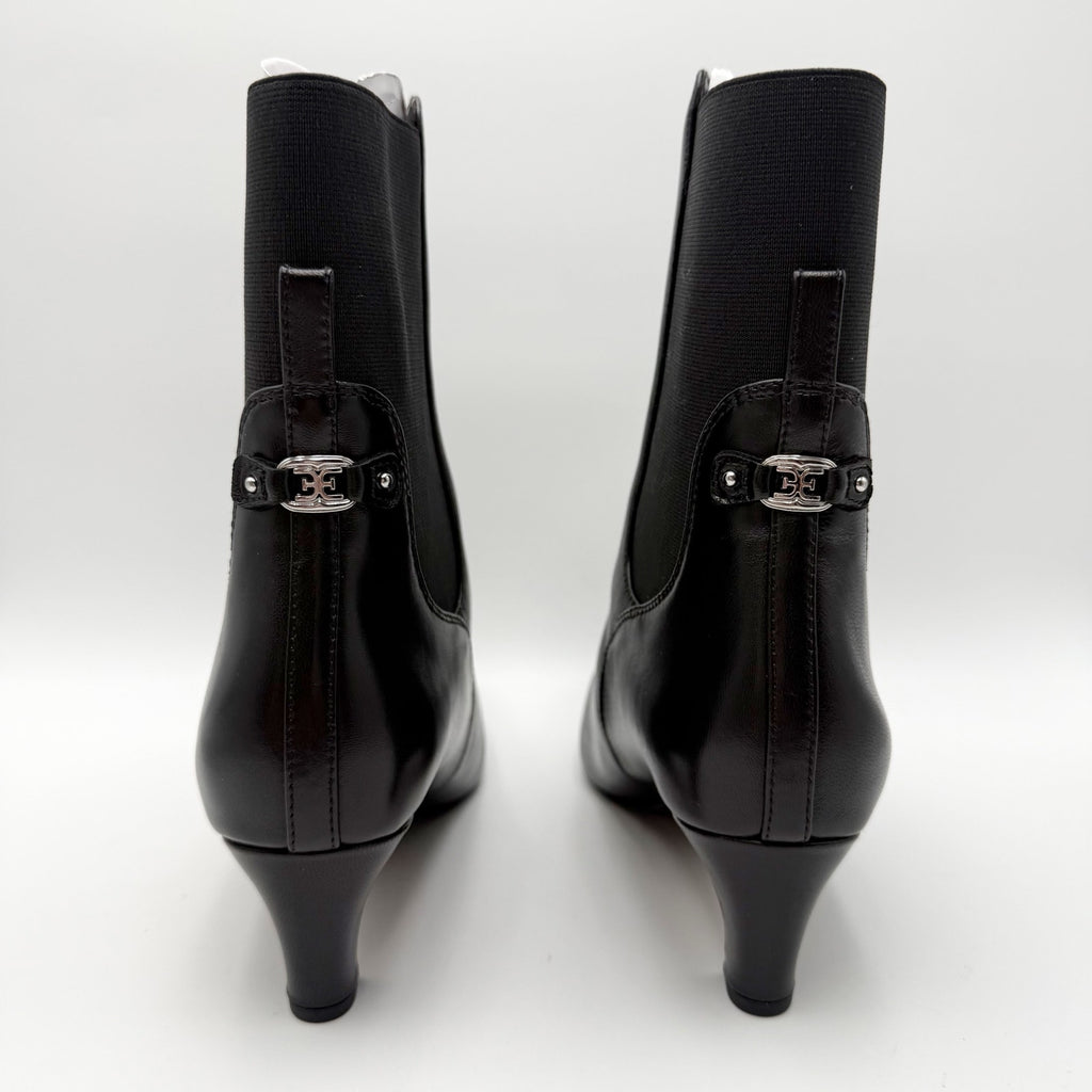Sam Edelman Womens Margo Mid Calf Bootie Size 8 M EU 38.5 Black Leather NIB