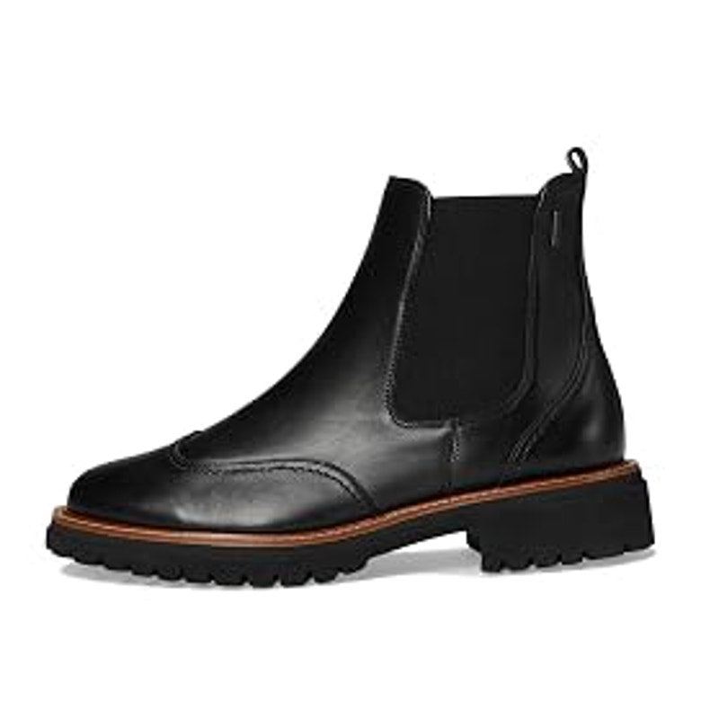 Paul Green Womens Watson Chelsea Ankle Boot US 8.5 Black Leather Waterproof NWT