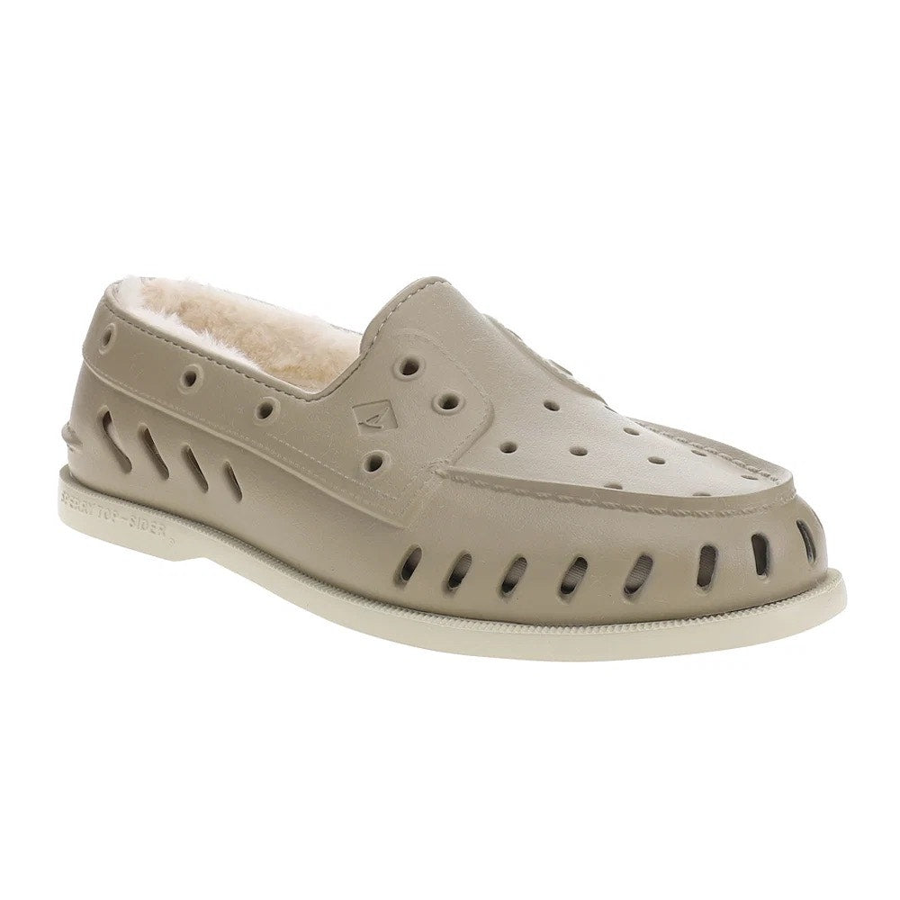 Sperry Mens Original Float Cozy Boat Shoes Size 10 EU 43 Beige Tan NWOB