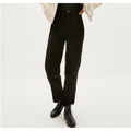 Everlane Womens The Corduroy Wide-Leg Pants Size 10 High Rise Black NWT