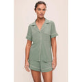 EBERJEY Gisele Relaxed Shorts PJ Set XS Eucalyptus Green TENCEL Modal NWT