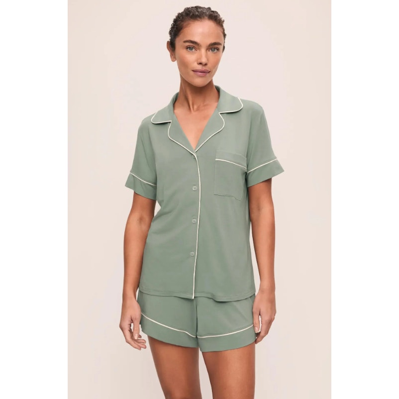 EBERJEY Gisele Relaxed Shorts PJ Set XS Eucalyptus Green TENCEL Modal NWT