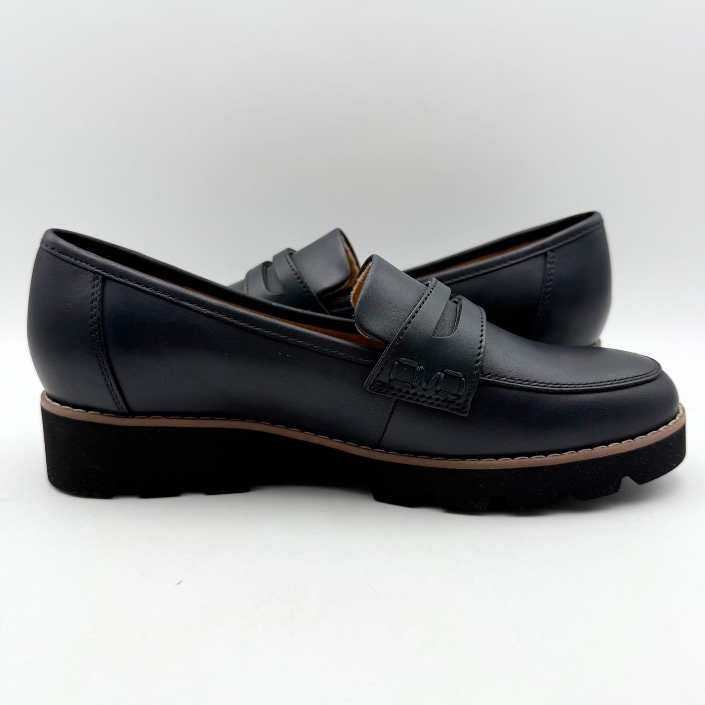 Vionic Womens Cheryl ll Loafers US 6.5 M EU 36.5 Black Leather NWOB