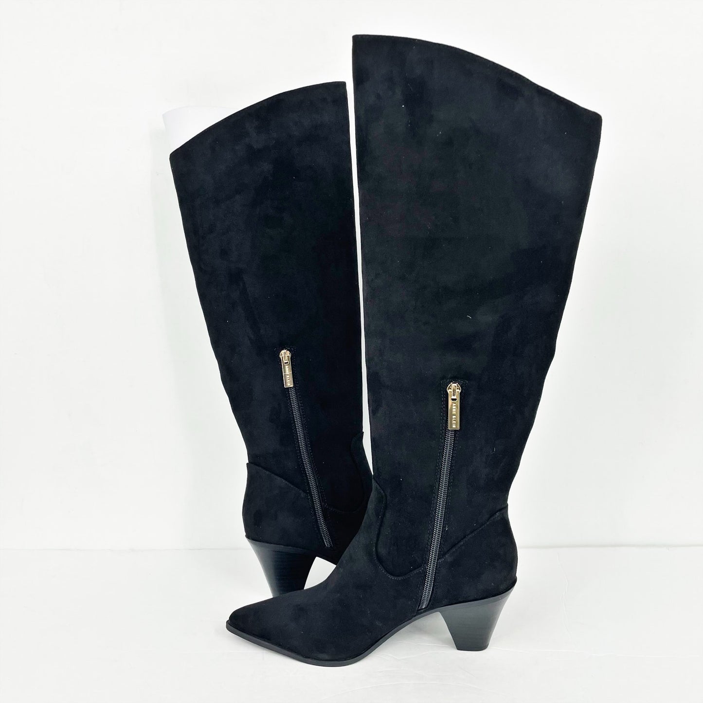 Anne Klein Womens Wei Knee High Boots US 7.5 M EU 38 Black NIB