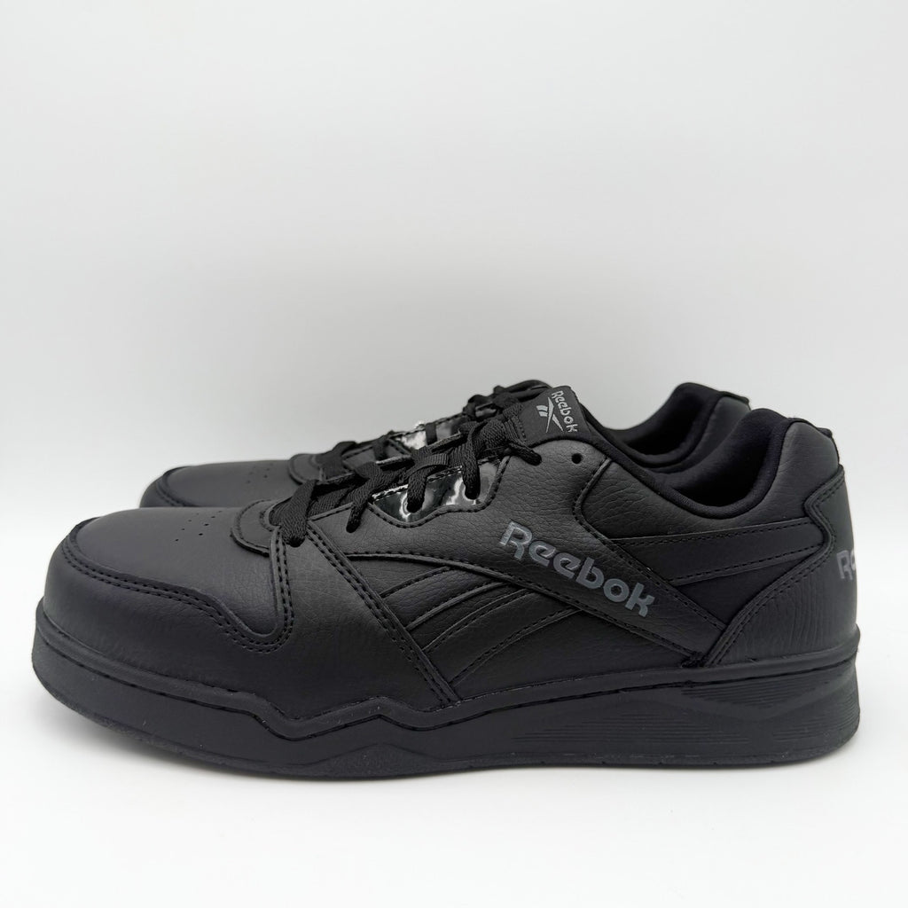 Reebok Mens BB4500 CT Work Sneakers US 9 Wide Black Leather Slip Resistant NIB