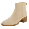 TOMS Womens Delilah Ankle Booties US 7.5 EU 38 Tan Suede Water Repellent NWOB