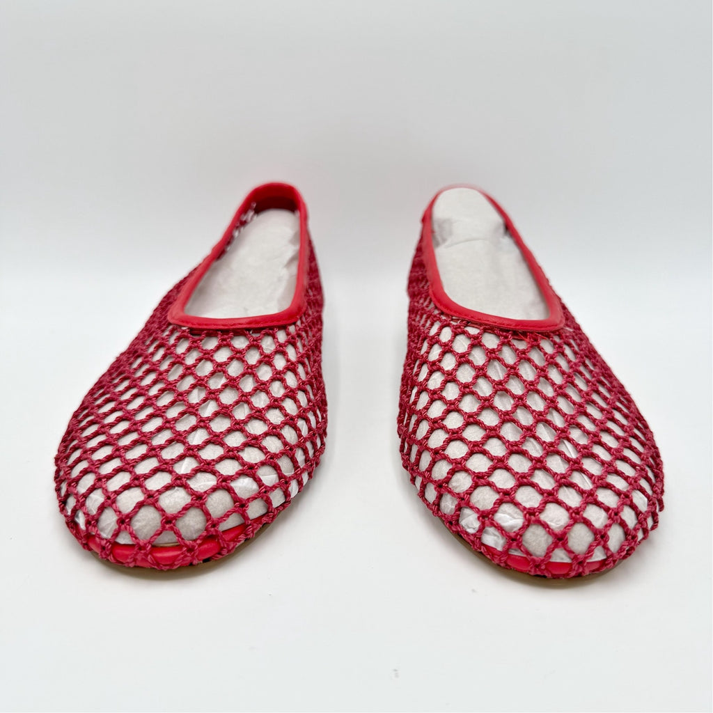 Marc Fisher Ltd. Womens Jazlyn Flats Size 8.5 M Red Leather NWOB