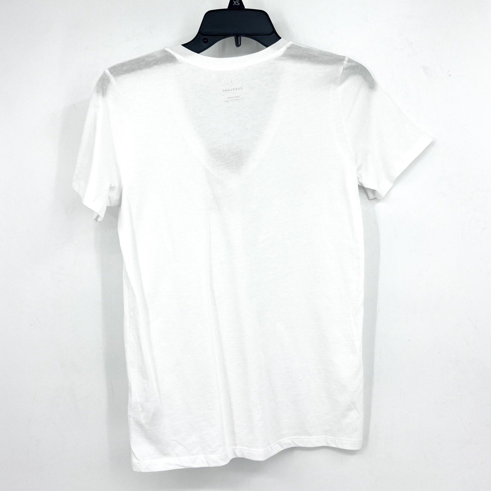 EVERLANE Women's The Organic Cotton V-Neck Tee Small White Short Sleeve NWT