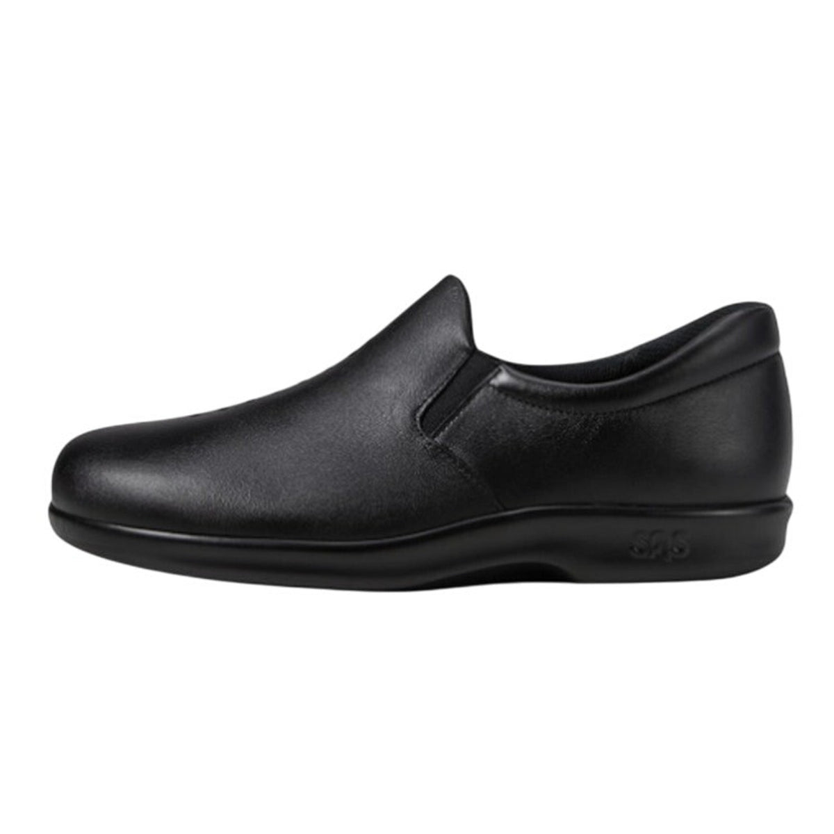 SAS Womens Viva Slip On Comfort Loafers Size 10.5 Black Leather Casual Shoes NIB