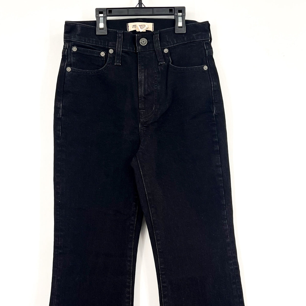 MADEWELL Womens The Perfect Vintage Flare Jean Size 23 US 000 Black NF379 NWOT