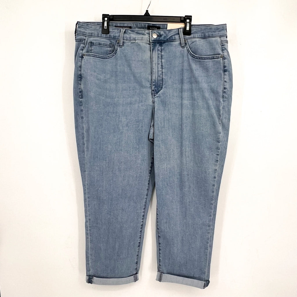 NYDJ Womens Margot Girlfriend Jeans Size 16W PETITE Kingston Blue NWT