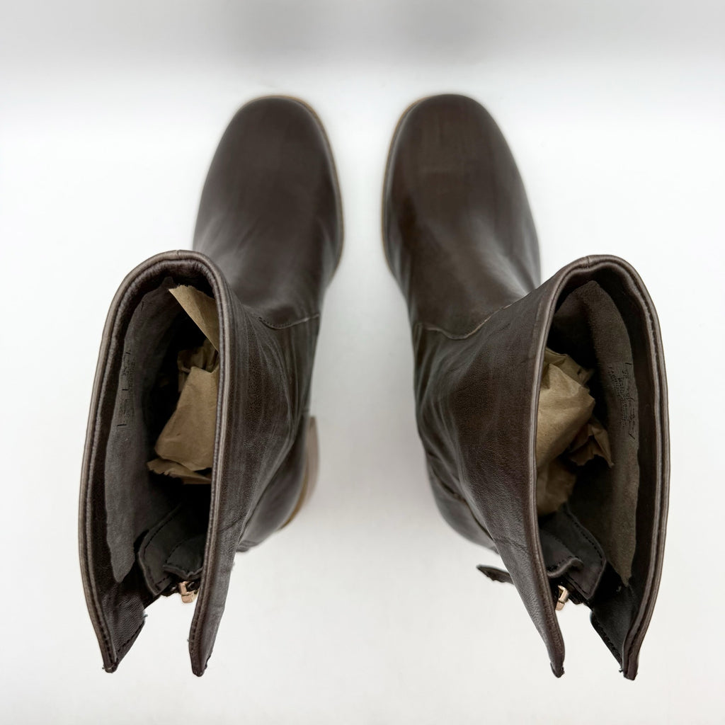 Kelsi Dagger Womens Brooklyn Island Boots Size 6.5 M Brown Vegan Leather NIB