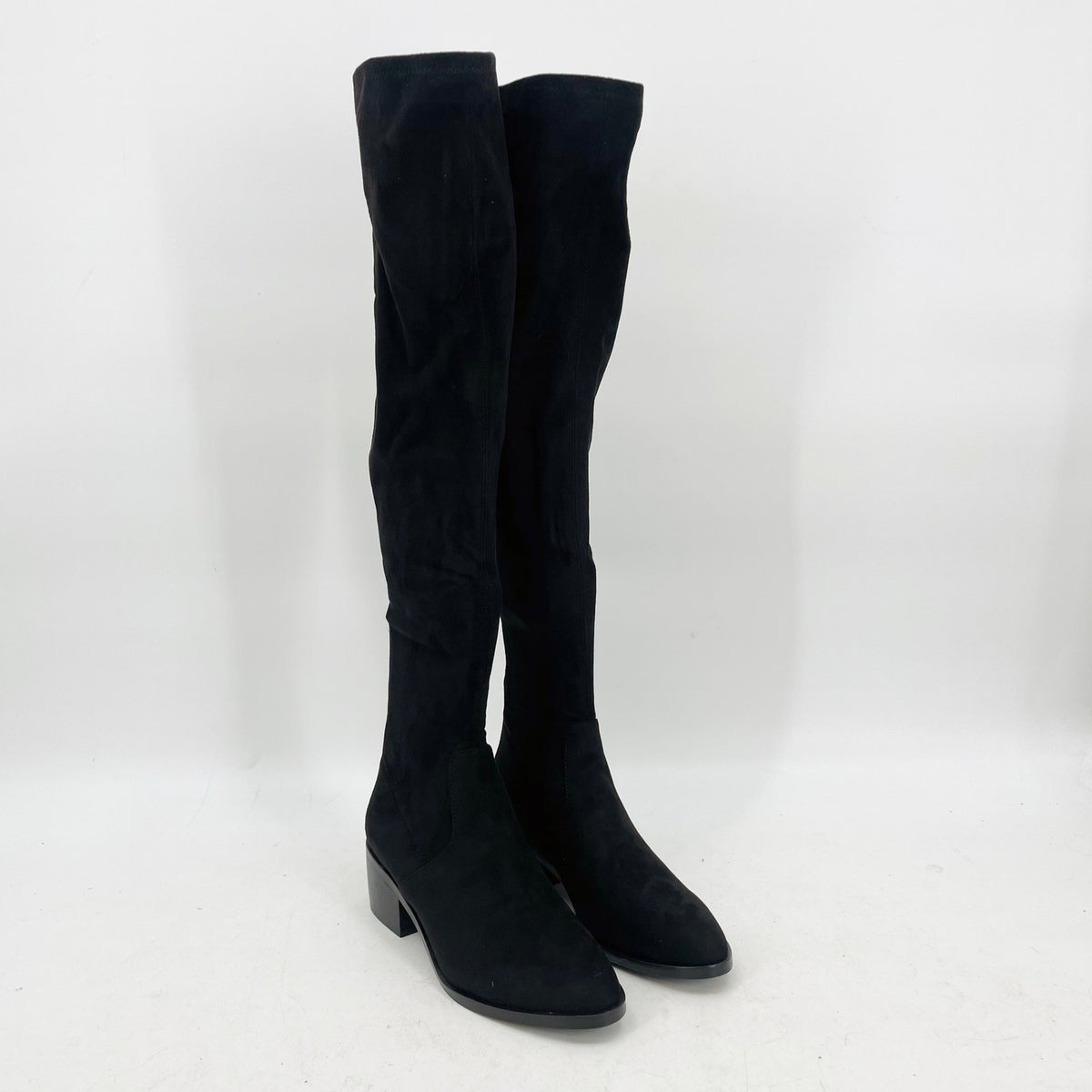 Steve Madden Women's Georgette Over the Knee Boots Size 8 Black Pull On NIB