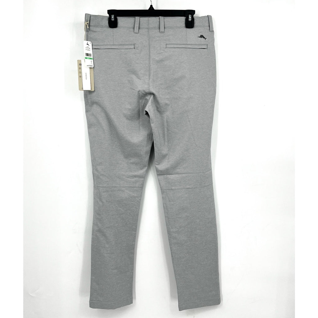 TOMMY BAHAMA Men's IslandZone On Par Pants 34x34 Grey Harbor Mist Flat Front NWT