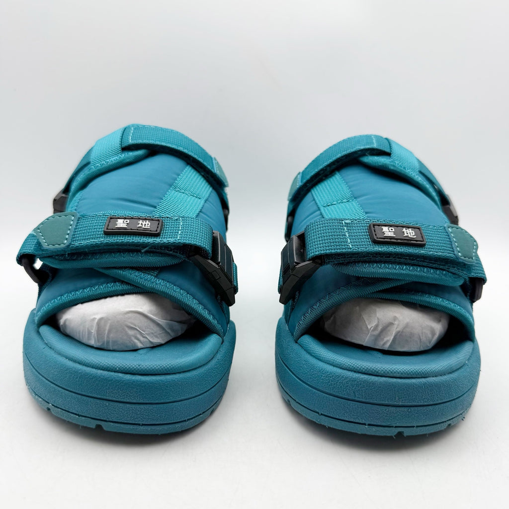 Seichi Mens Yoroi V2 Slide Sandals Size 8 EU 41 Forest Green Blue NIB