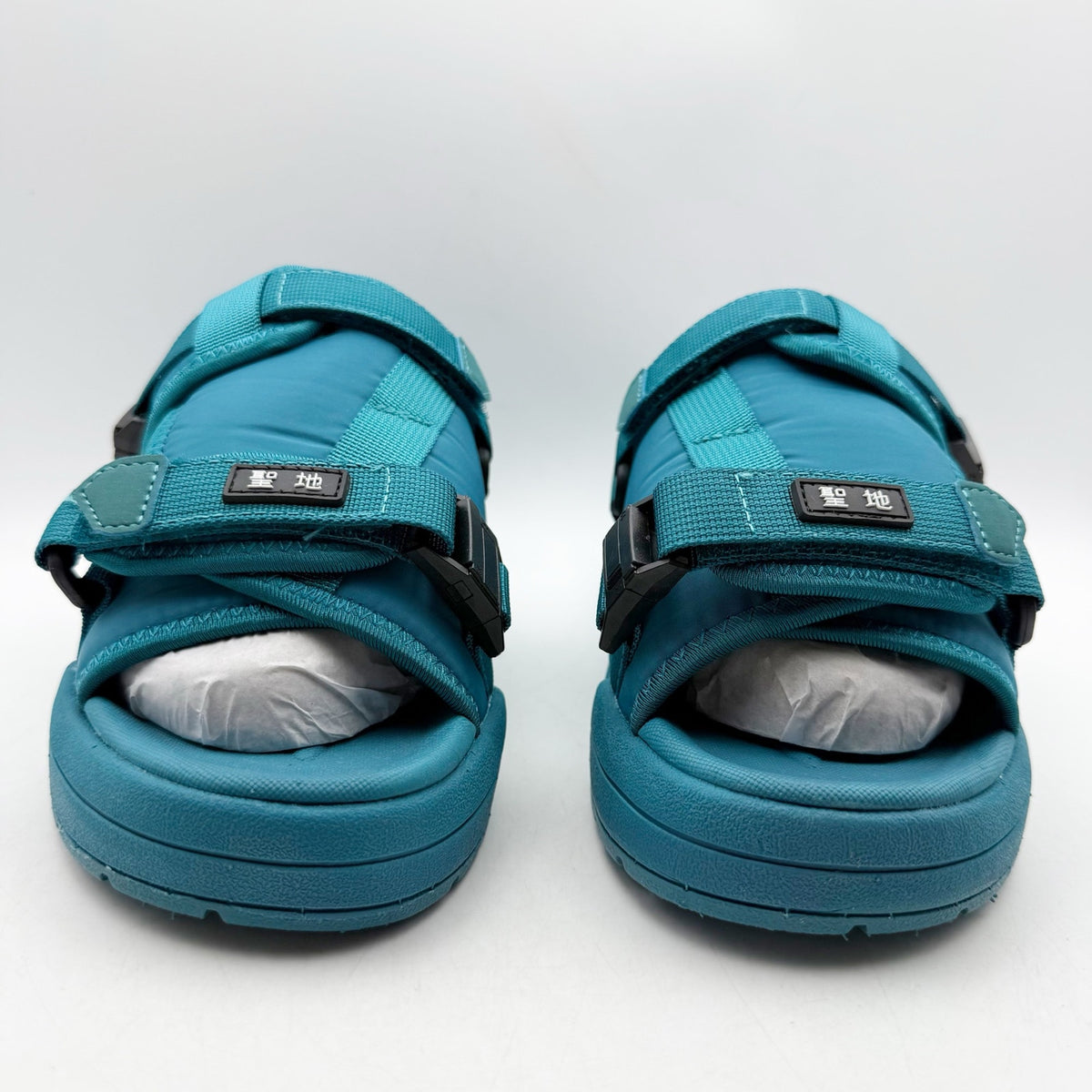 Seichi Mens Yoroi V2 Slide Sandals Size 8 EU 41 Forest Green Blue NIB