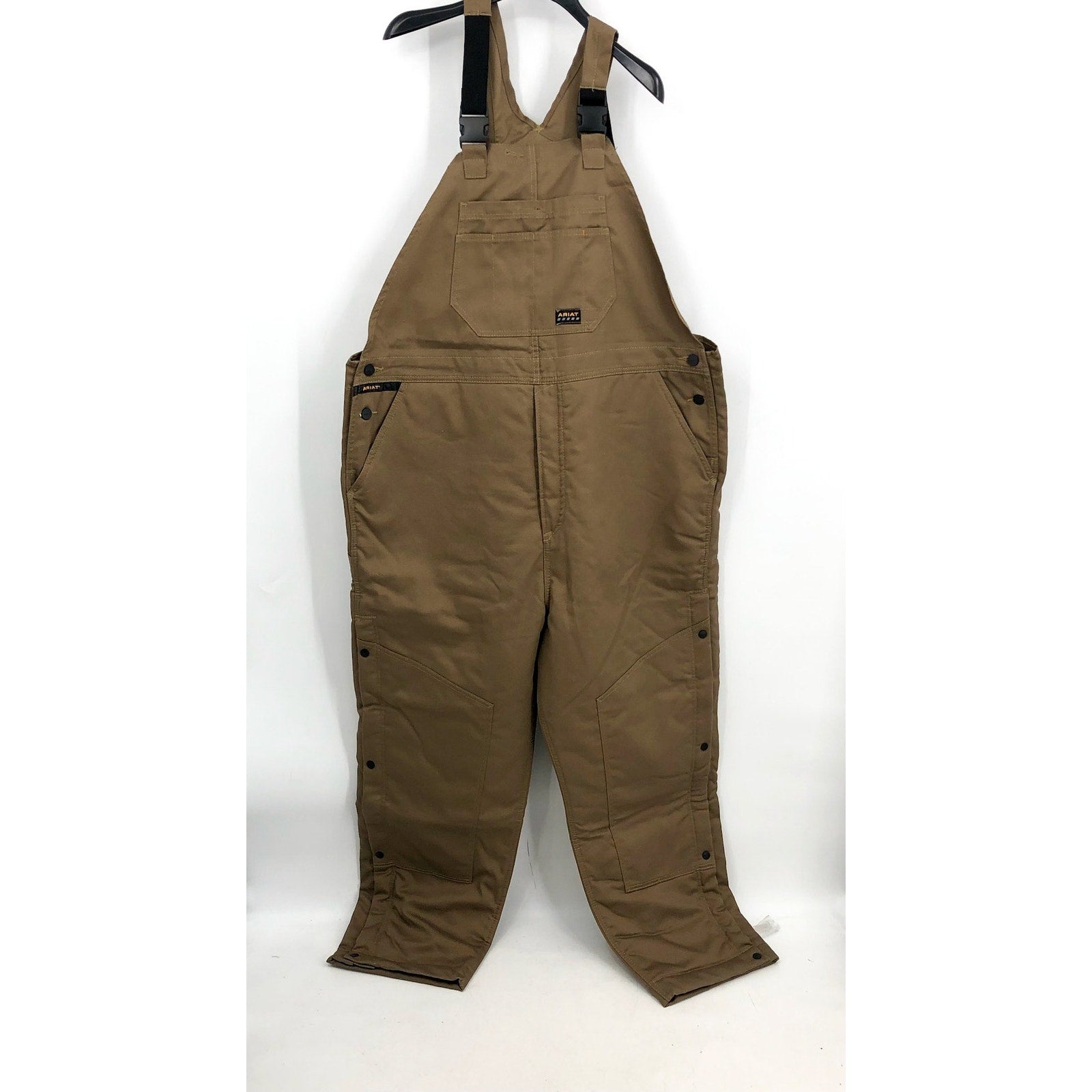 ARIAT Men's Rebar Duracanvas Insulated Bib Overalls XXL Tan Khaki NWT