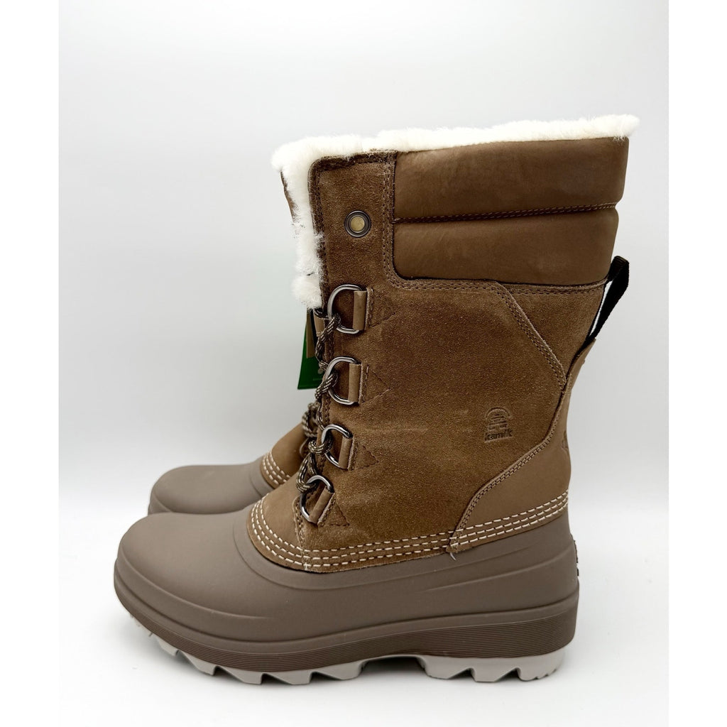 Kamik Women Lauren 11.5" Winter Boots US 10 Brown Leather WP Insulated NWOB