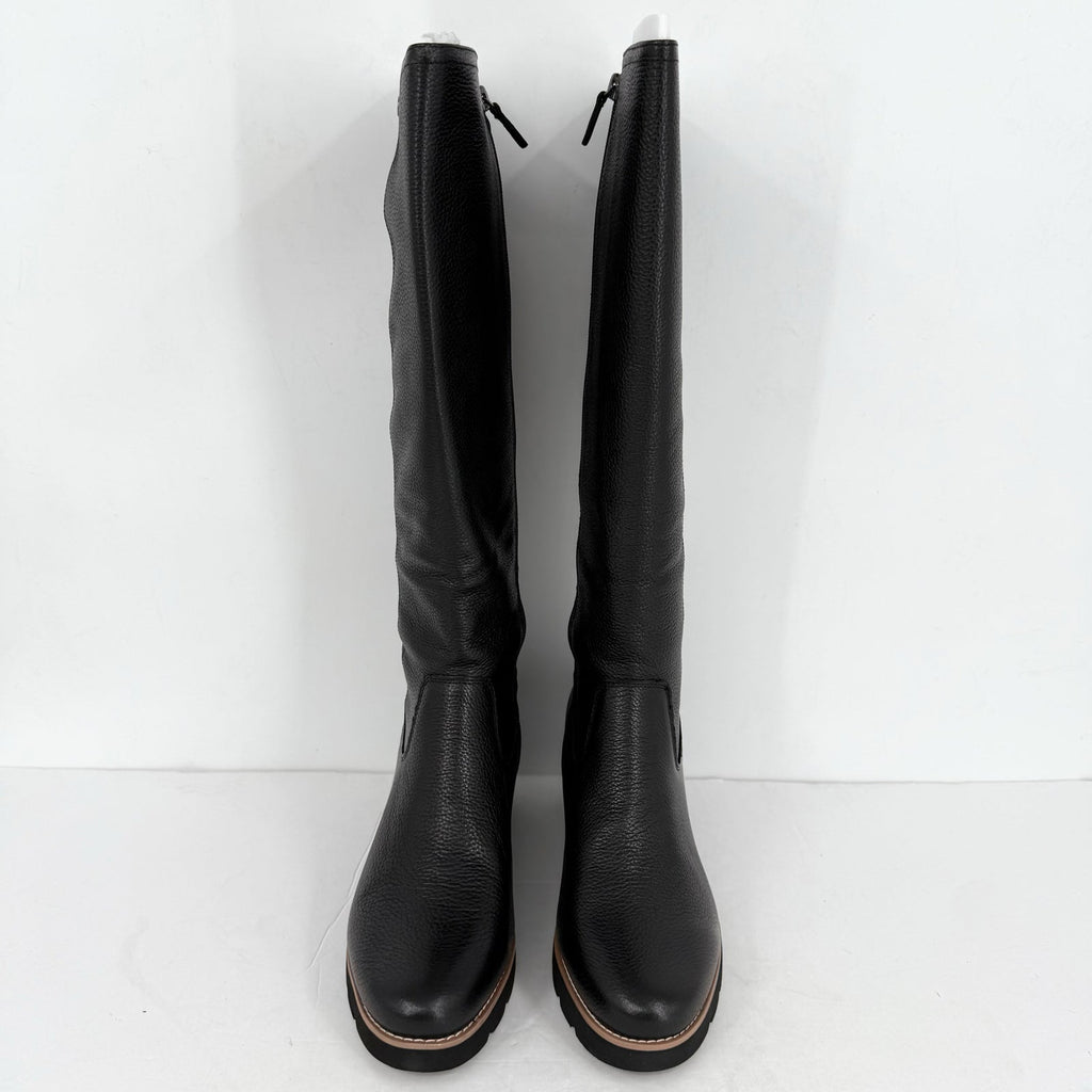 VIONIC Womens Ashland High Shaft Boots US 7.5 Wide EU 38 Black Leather NIB