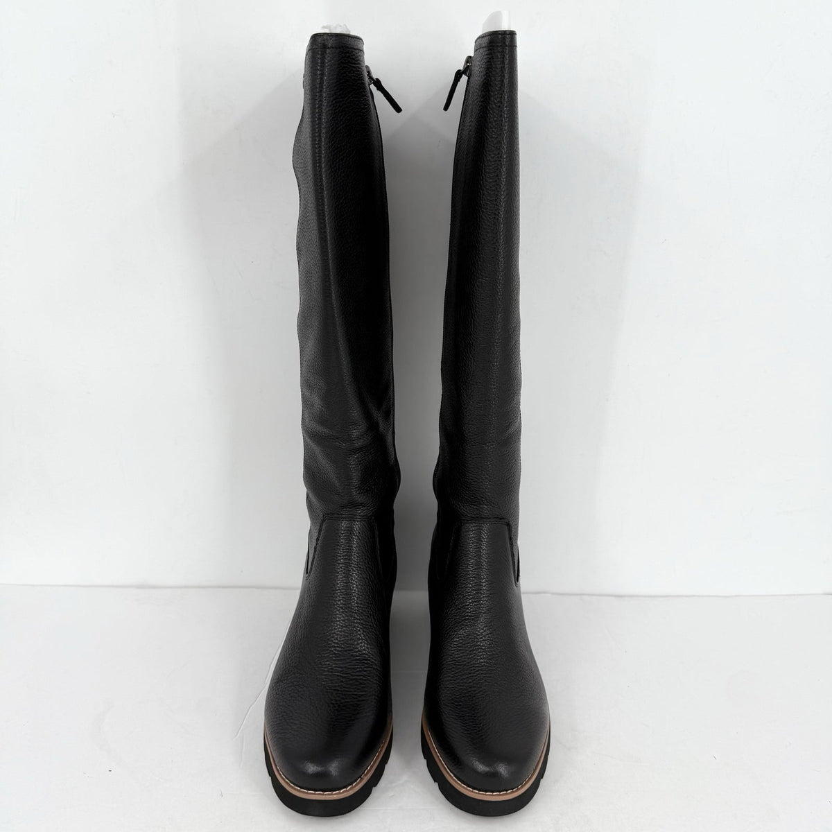 VIONIC Womens Ashland High Shaft Boots US 7.5 Wide EU 38 Black Leather NIB