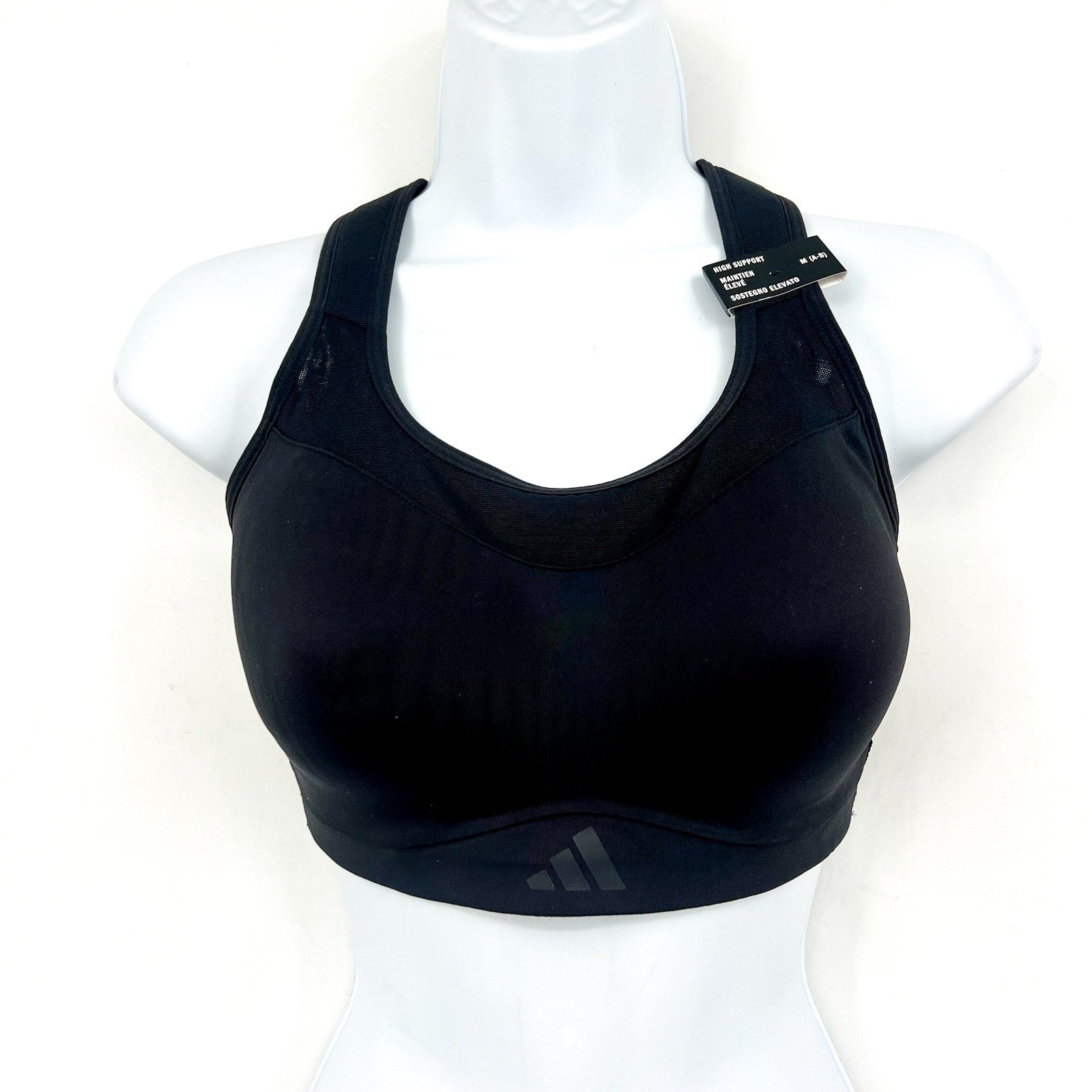 ADIDAS Women's TLRD Impact Training High-Support Bra M A-B Black NWT
