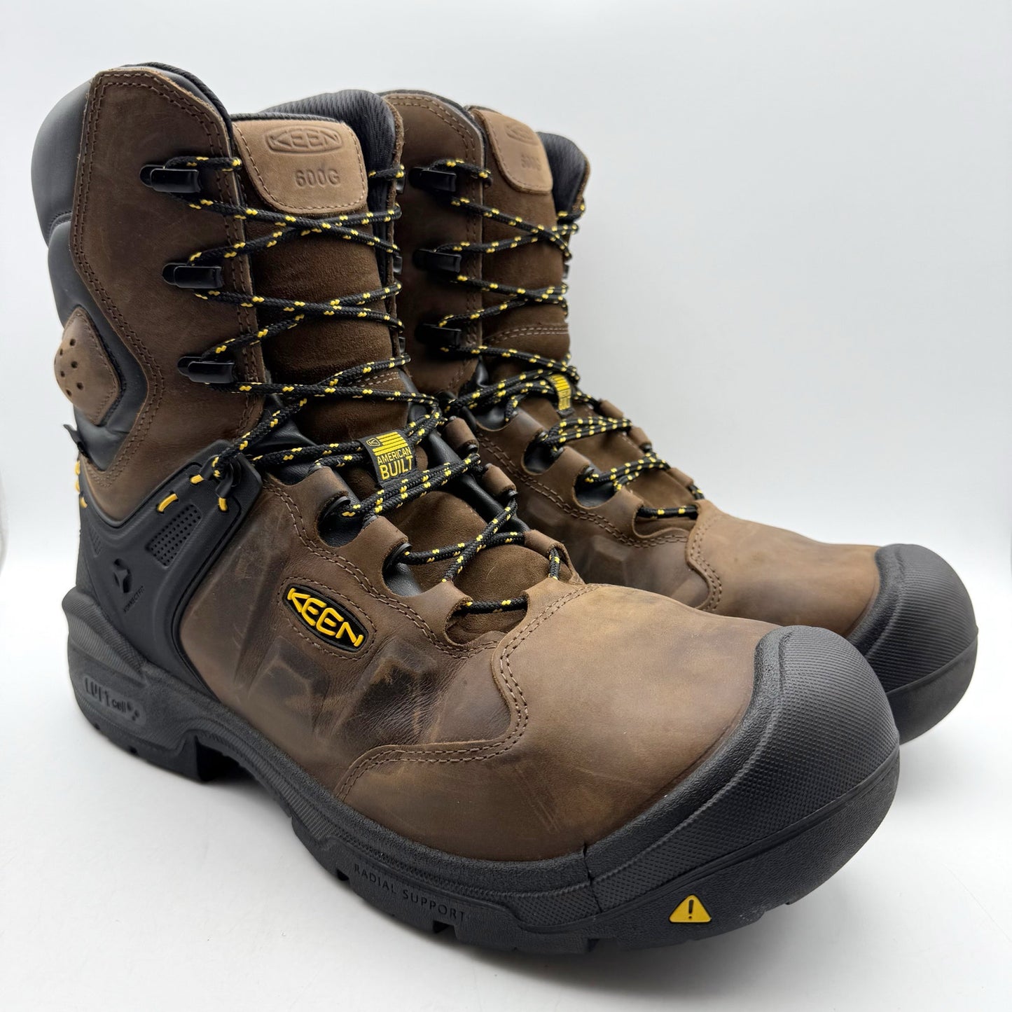 KEEN Mens Utility Dover 8" Work Boot US 14 D EU 47.5 Brown WP Carbon Toe NIB