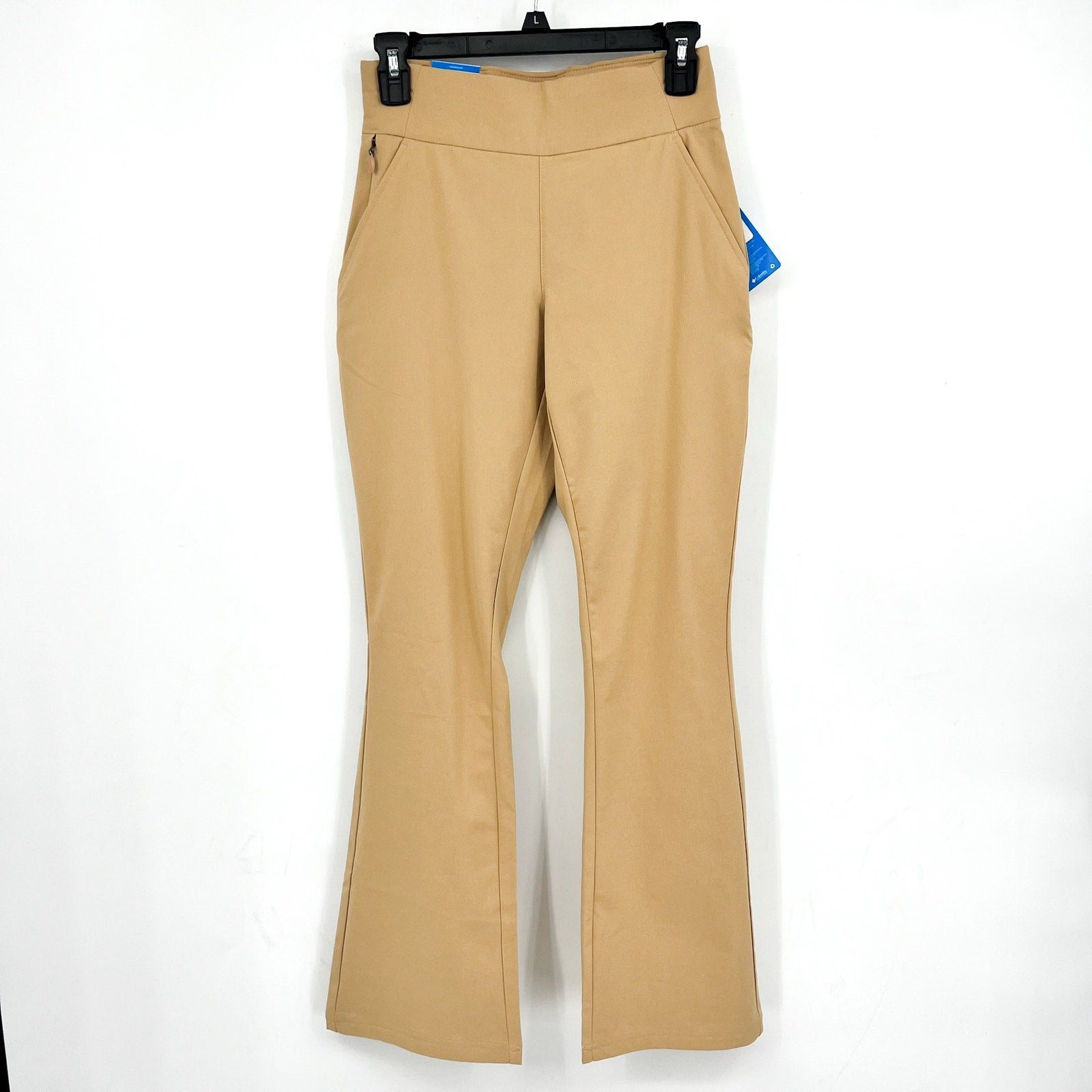 COLUMBIA Women's All Seasons Bootcut Pants XS Tan Canoe Pull On UPF 50 NWT