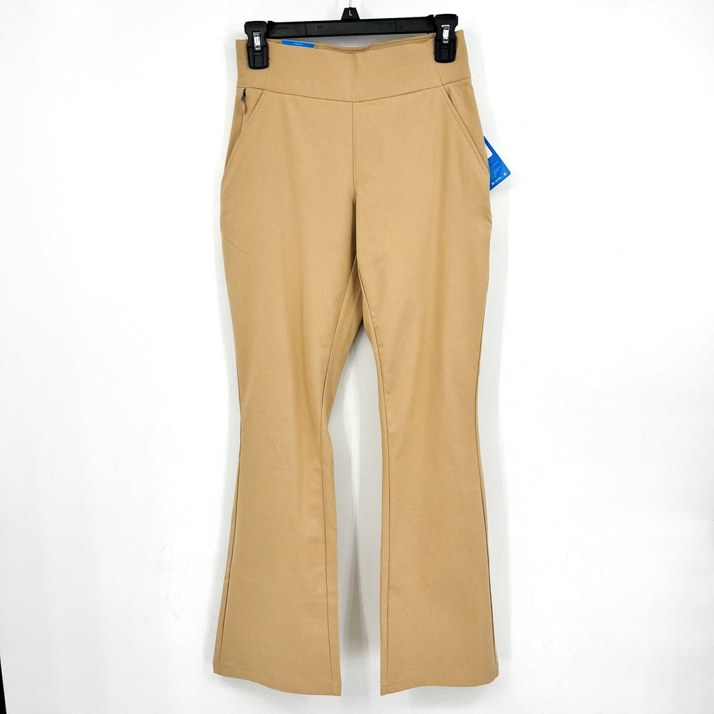 COLUMBIA Women's All Seasons Bootcut Pants XS Tan Canoe Pull On UPF 50 NWT