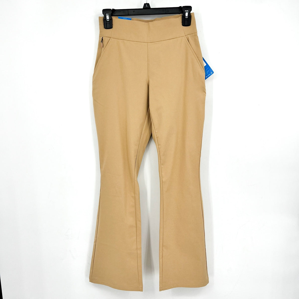 COLUMBIA Women's All Seasons Bootcut Pants XS Tan Canoe Pull On UPF 50 NWT