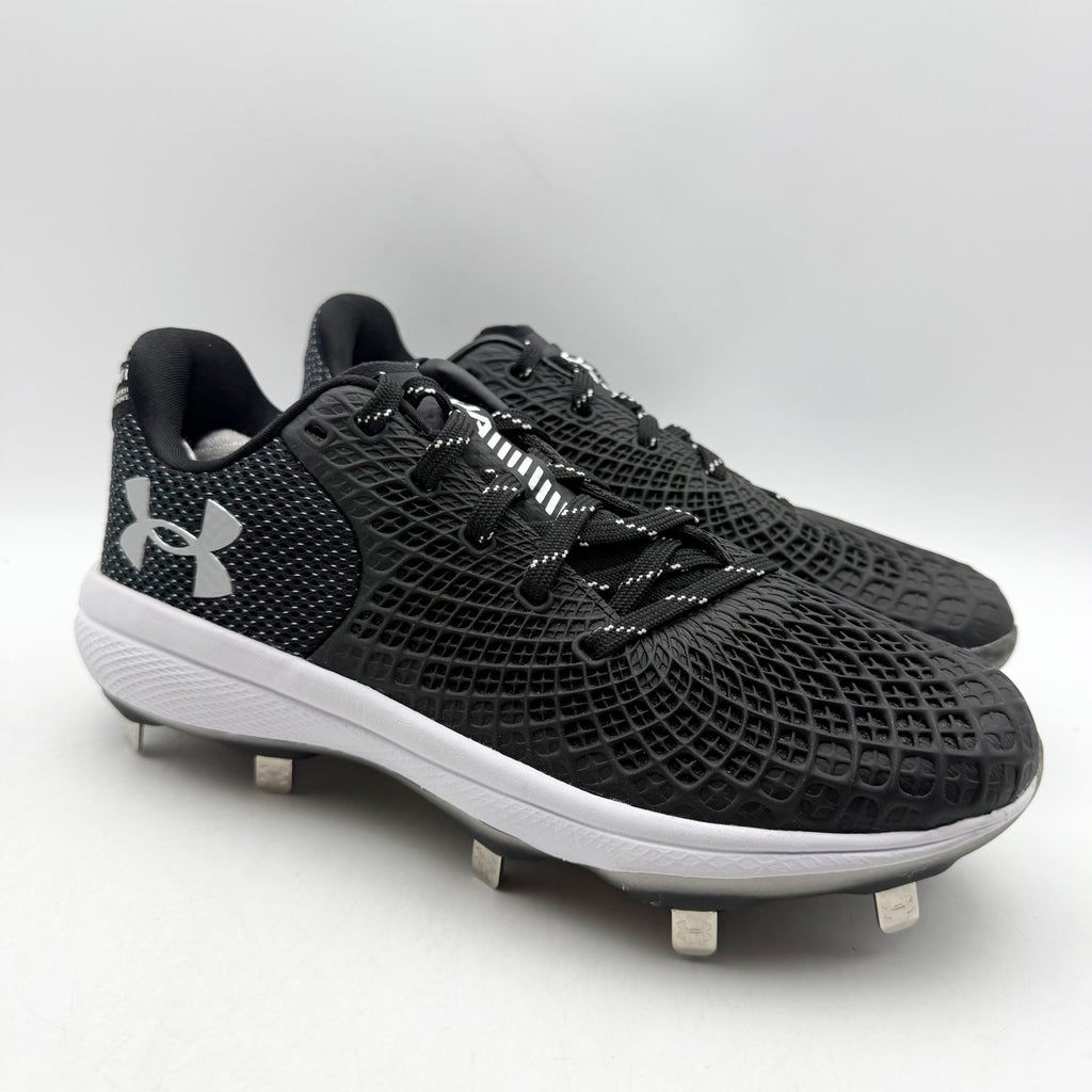 Under Armour Womens Glyde 2.0 Metal Softball Cleats US 7.5 Black Silver NWOB