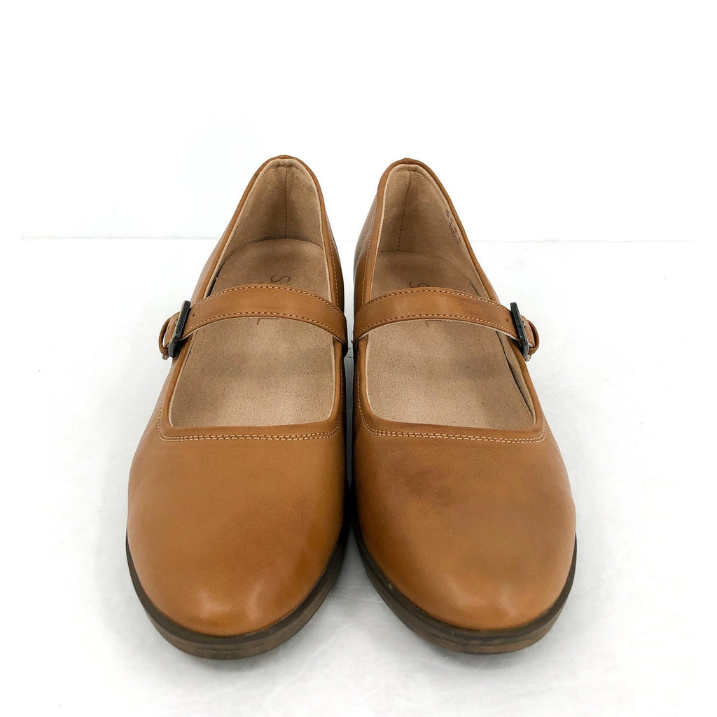 Soul Naturalizer Womens Ramona Mary Jane Flats US 7.5 Wide Brown Leather NIB