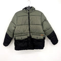 IXTREME Boy's Hooded Colorblock Puffer Winter Coat XL 14/16 Green Black NWT