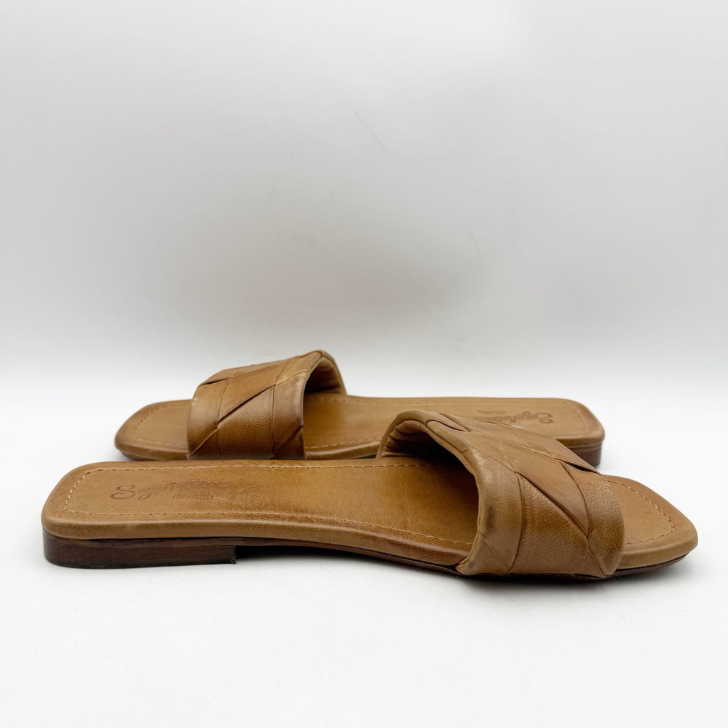 Seychelles Womens Portland Slide Sandals US 8.5 M Light Brown Leather NWOB
