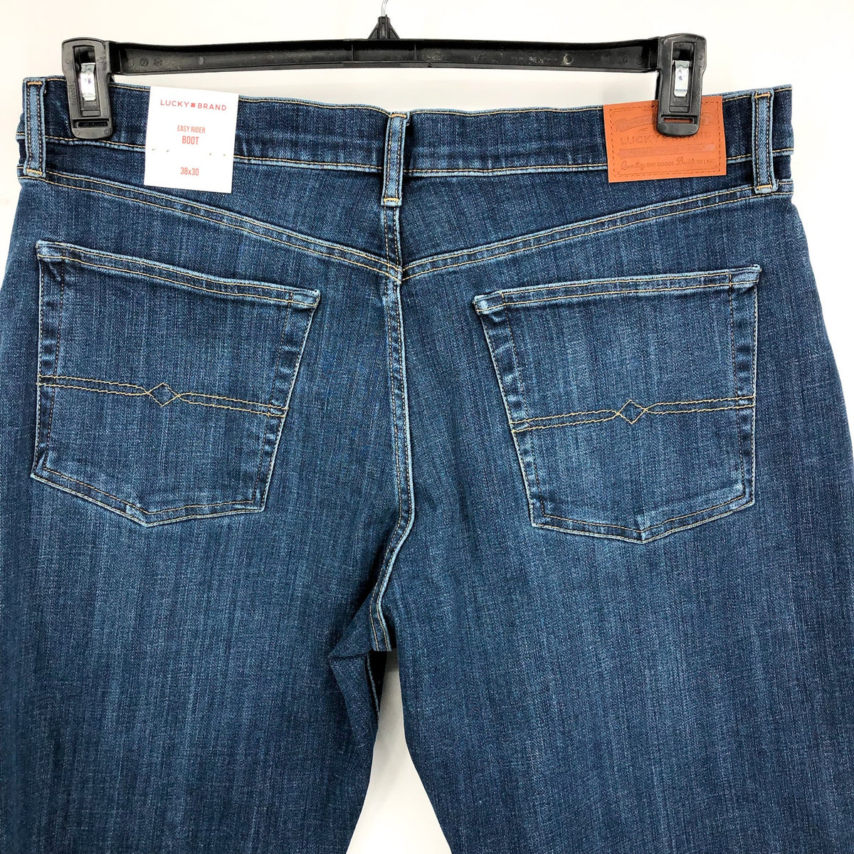 LUCKY BRAND Men's Easy Rider Bootcut Jeans 38x30 Blue Dawson Coolmax Stretch NWT