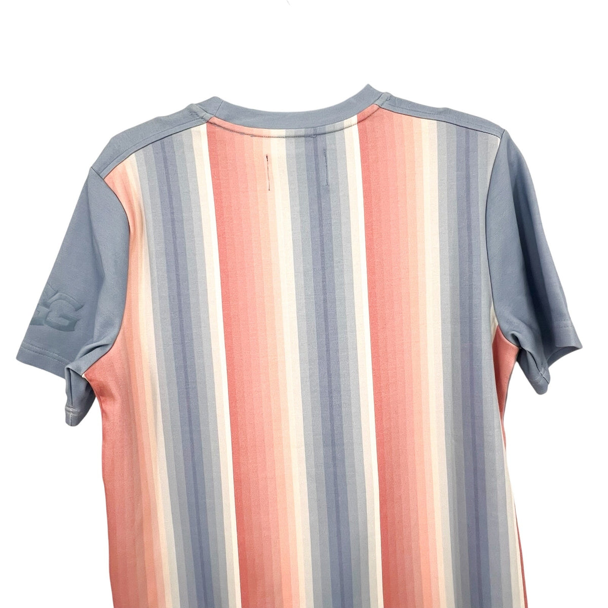 UGG UNISEX Pride Logo Equality T-shirt XS Blue Multi Stripe Short Sleeve NWT