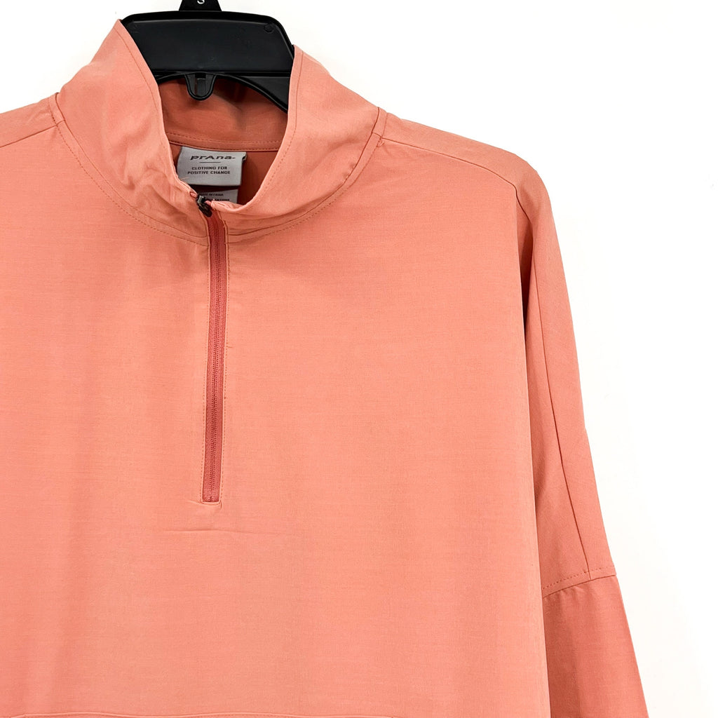 PRANA Women's Railay Pullover Sweatshirt XL Pink Cloud Blush Relaxed Fit NWT