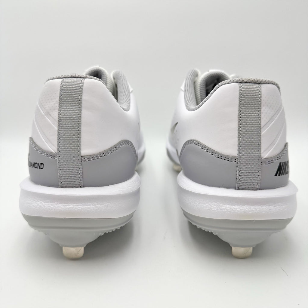 Nike Mens Alpha Huarache Varsity 4 Metal Baseball Cleats US 13 White Silver NWOB
