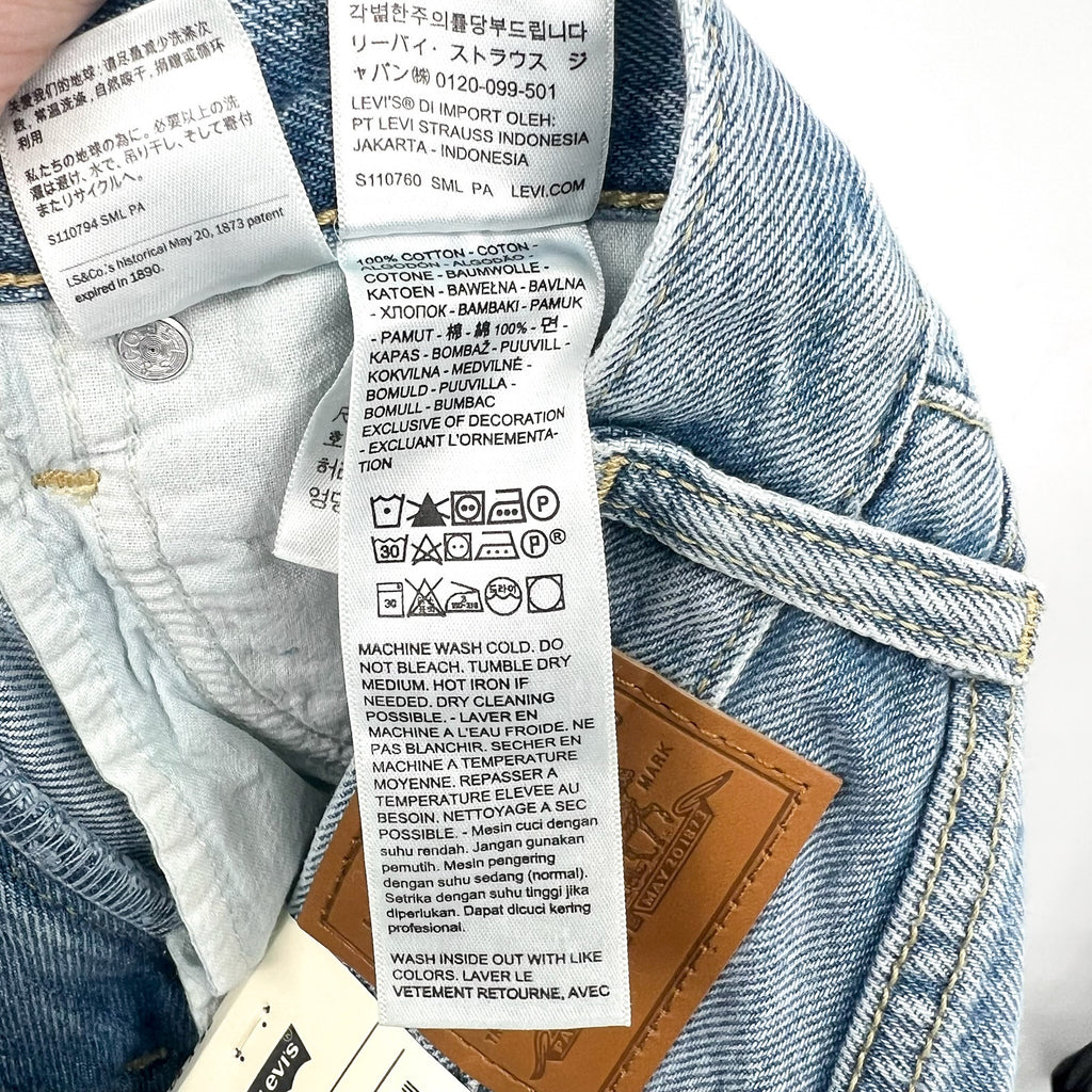 LEVI'S Womens Dad Straight Jeans 25x30 Size 0 Far And Wide Light 79770-0019 NWT