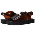 Melissa Womens Francxs + A LA Garconne Sandals Size 6 EU 37 Brown Black NIB