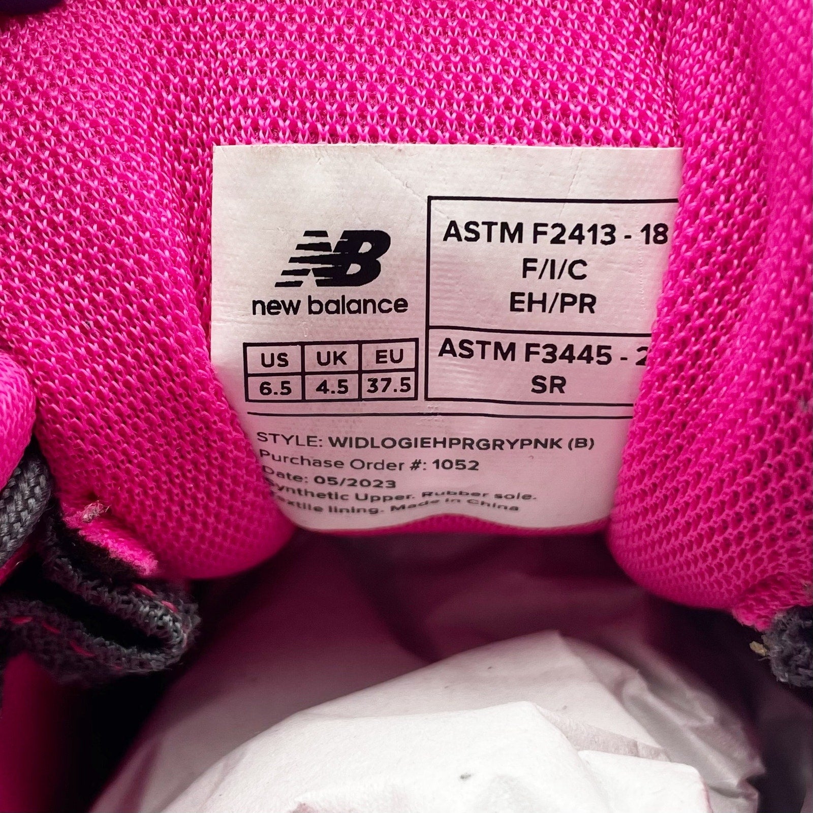 New Balance Womens Logic Work Shoes Size 6.5 Grey Comp Toe EH PR SR Sneakers NIB