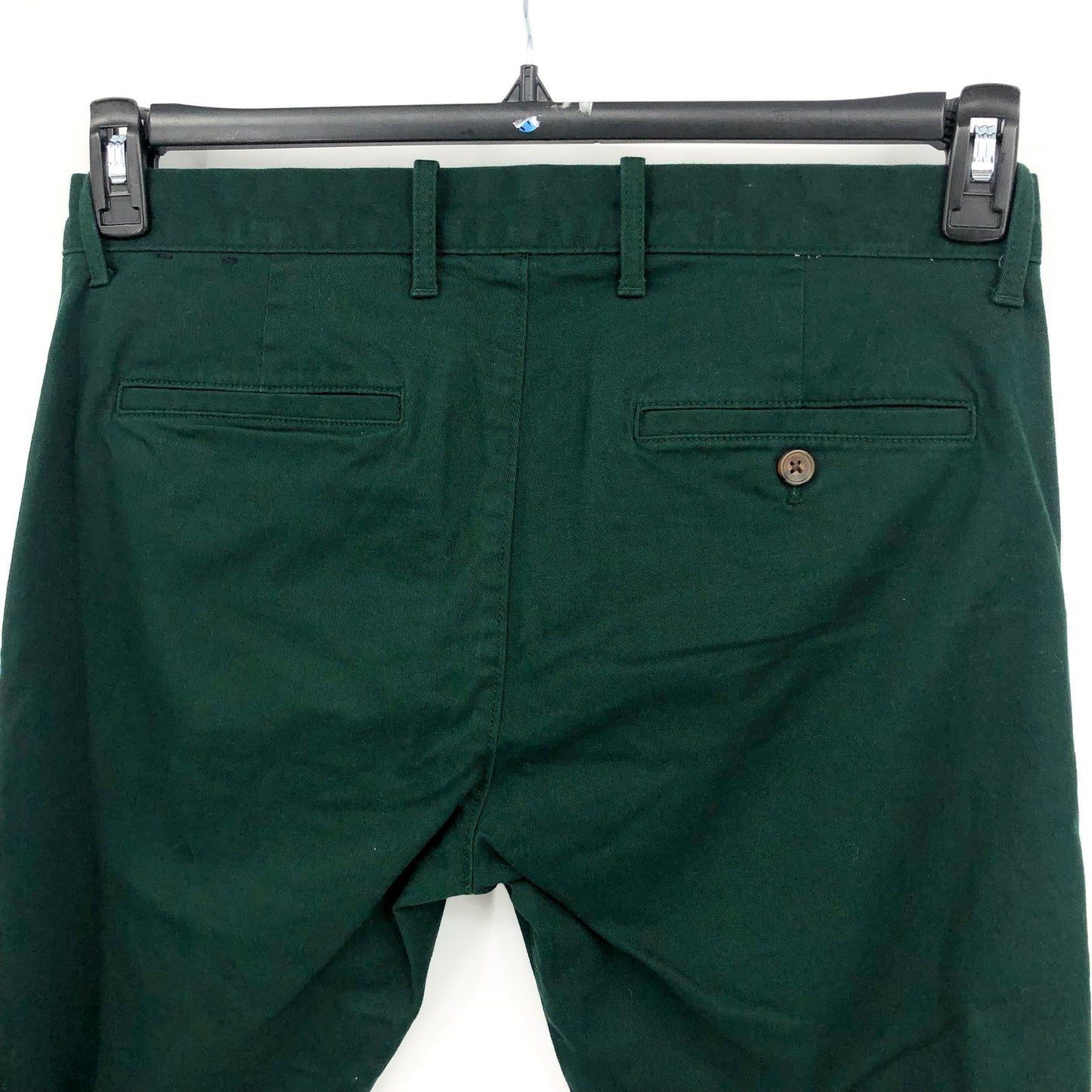 J.CREW Men's Slim-fit Flex Chino Pants 32x30 Dark Green Flat Front H3167 NWOT