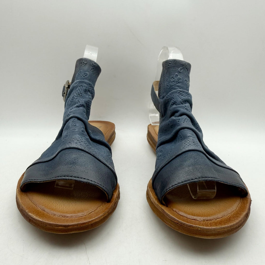 Miz Mooz Womens Fermie Sandals EU 39 US 8.5 Blue Leather NWOB