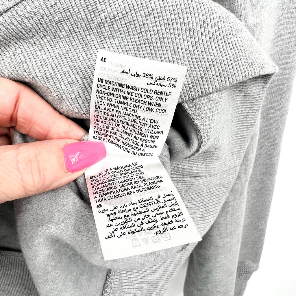 IDEOLOGY Women's Fleece Hoodie Small Grey Zinc Heather Sweatshirt NWT
