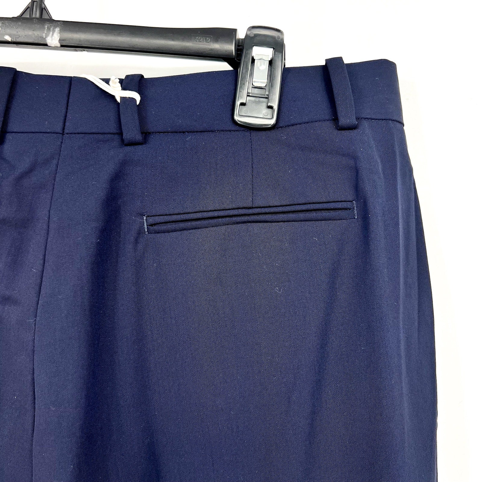 EVERLANE Women's The Italian GoWeave Crop Trouser Pants Size 10 Navy Blue NWT