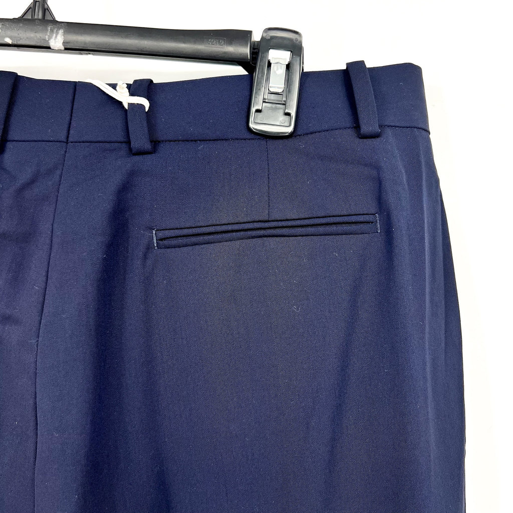 EVERLANE Women's The Italian GoWeave Crop Trouser Pants Size 10 Navy Blue NWT